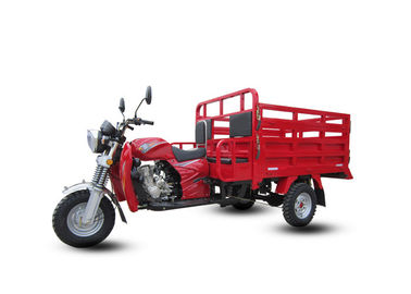 Красный мотоцикл груза 3 колес с двигателем воздушного охлаждения сидения пассажира 150CC